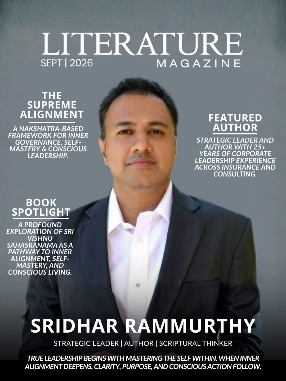 Sridhar Rammurthy’s The Supreme Alignment — A Transformative Exploration of Sri Vishnu Sahasranama, Nakshatra, Inner Governance, Self-Mastery and Conscious Leadership